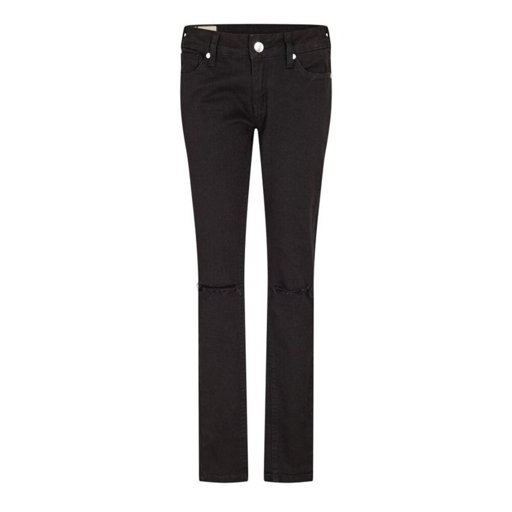 Criminal Damage Mens Denim Ripped Skinny Jeans / Black